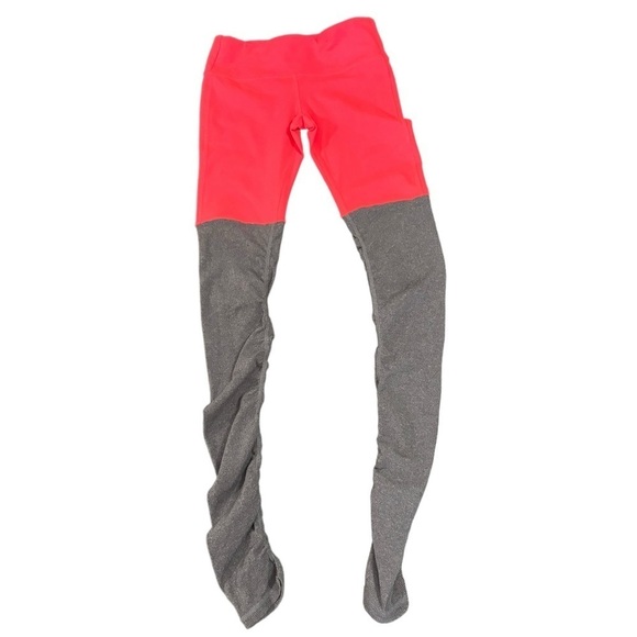 ALO Yoga Goddess Leggings Red Grey Small gym yoga workout ballet barre s… - Picture 4 of 8